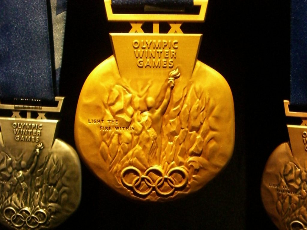 Gold Medal from the Salt Lake City Olympic Winter Games,  2002